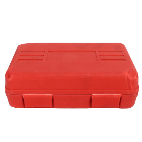 Pro Heavy Duty 5 Ton Bearing Splitter Tool Kit With Axle Puller Separator For Motorcycle Wheel Hub Removal Built Tough For Shops And Riders Handling Demanding Maintenance Work With Secure Metal Storage Case Included, red plastic case
