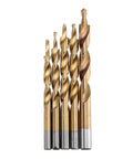 Titanium Coated Twist Step Drill Bit Set For Pocket Hole Jig Main System 8 To 12mm Multi Size in 5 drill bits
