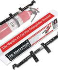 Adjustable Fire Extinguisher Bracket For Most Vehicles, Lets You Clamp Onto Seat Rails Or Bolt To Seat Mounts, Compatible with H3R HG250