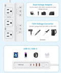 220V To 110V Voltage Converter 2000W Universal Travel Adapter And Step Down Transformer With Six International Plugs A C D G I M For EU UK JP AU SA The Ultimate Global Travel Gear