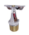 No Fuss Quick Action Sidewall Fire Sprinkler Head Triggers At 68C Wall Mounted with glass bulb for fire safety.