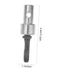 Electric Drill Bit Converter Adapter Universal Earth Auger Drill Chuck For Power Tools Heavy Duty 4.4x1.1in silver steel