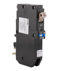 20 Amp Single Pole Dual Function AFCI GFCI Circuit Breaker With Plug On Neutral 120 To 240 Volt 10kAIC UL Listed For Safe Everyday Home Electrical Protection, side view