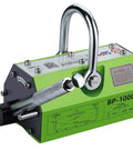 Heavy Duty Magnetic Lifter with Release Handle Permanent Lifting Magnet for Steel Plates and Scrap Metals 2204 Lb Capacity view showing control grip and features.