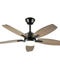 Neojoyoenix 42" 5PCS Plywood Blades Ceiling Fan with Lights Remote Control,Quiet DC Motor s 6 Speed Levels,Reversible view from below.