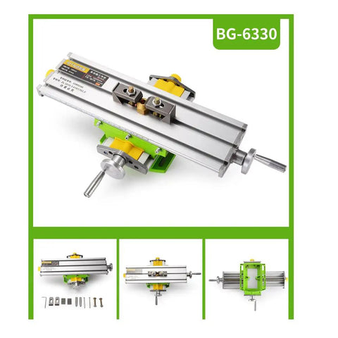Precision Milling Table For Small Workshops Handy Drill Vise Fixture Workbench 330 X 95mm with tools shown