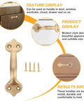 Brass Cabinet Handle 125mm Center To Center Matte Finish Modern Door Pulls For Wardrobe Drawers And Window Hardware