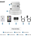 Dual Head RGBW Fiber Optic Light Kit For Home With App Control, Twinkle And Music Modes, Star Ceiling Sky Light components