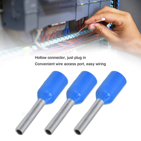 Kickstarter Ready 1000 Pcs Culnflun Wire Ferrule Terminal Kit For Insulated Copper Crimp Connectors To Fix Loose Electrical Wiring On Home Appliances And Automation Gear Without Messy Splices Or Single Wire Frustration Today, blue insulated ferrules
