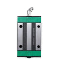 HGH20HA slider block with steel and green aluminum components for DIY CNC applications, part of Level Up Your Shop With This Heavy Duty HGR20 Square Linear Guide Rail And HGH20HA Slider Block Combo Slide Two Tracks Across Four Rugged Carriage Units For Flawless Zero Play Glide Top Pick For DIY CNC Rigs Craving Buttery Smooth Motion Daily.