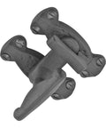 2 Inch Black Wrought Iron Door Latch Lock Antique Style Slide Latch For Cabinets Windows Or Cupboards Rust Resistant