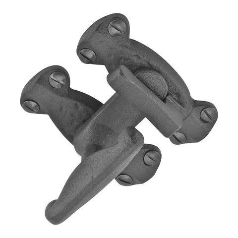 2 Inch Black Wrought Iron Door Latch Lock Antique Style Slide Latch For Cabinets Windows Or Cupboards Rust Resistant