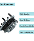 Front Wheel Bearing And Hub Assembly For Jeep Wrangler JK 2011 2012 2013 2014 2015 2016 2017 2018 4WD 5 Lug With ABS