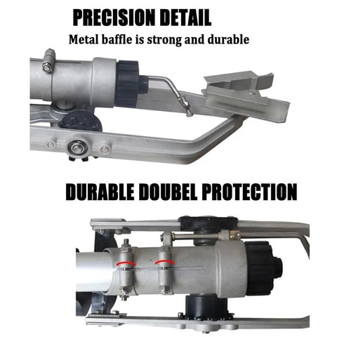 Close-up of zinc alloy build adjustable nozzle on 360 Degree Rotating Sprayer With Zinc Alloy Build Adjustable Nozzle Water Saving Pro Grade Tech For Crops And Lawns Delivers Even Coverage For Your Yard Includes 1.2M Bracket showing precision detail and durable protection.
