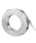 Heavy Duty 304 Stainless Steel Hose Clamps Assortment Kit With Robust Metal Strap And Twenty Super Stronger Fasteners Plus Large Adjustable Worm Gear For Serious DIY Projects And Auto Repair Jobs, rolled strip