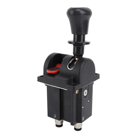 Dump Truck Proportional PTO Valve With Four Ports And Three Working Positions, showing black handle and mounting base