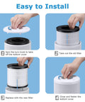 Installation steps for 3-In-1 Replacement Filter For FULMINARE PU-P05 And Purivortex AC201B Air Purifiers, Easy Swap, 2 Pack