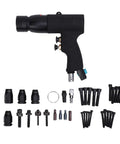 Pro Luocute Air Rivet Nut Tool Kit With Self Locking Nozzle And Four Interchangeable 1/4 Inch 5/16 Inch 3/8 Inch 10/24in Heads For M8 To M10 Fastening Jobs At 400 RPM Revolutions High Speed Pneumatic Rivnut Guns That Work Like A Charm, with assorted rivnuts
