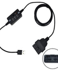 USB Powered Vehicle OBD II Connector Memory Saver With Buzzer And Emergency Power Supply Cable