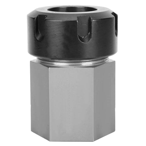 Premium Through Hole Hex Collet Block With Square Shank Chuck Holder For CNC Lathe and Engraving Machines, durable tool steel construction.