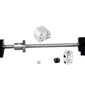 SFU1605 900mm Anti-Backlash Ballscrew Kit With BK12 BF12 Nut Housing DSG16H And RM1605 Coupler components on white background