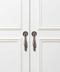 Set Of 4 Vintage Retro Zinc Alloy Cabinet Pull Ring Handles For Kitchen Cabinets Dressers Cupboards Rustic Furniture Hardware Easy Install