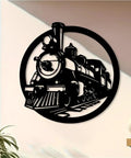 Vintage Steam Train Metal Wall Art Locomotive Silhouette For Man Cave Living Room And Office Rustic Iron Wall Decor 50cm 20in Size Handcrafted For Display