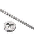M3 Left Hand Tap And Die Set 0 5mm Metric For Rethreading Damaged Threads In Nuts Bolts And Screws Round Die Included Handy Tap And Die Kit