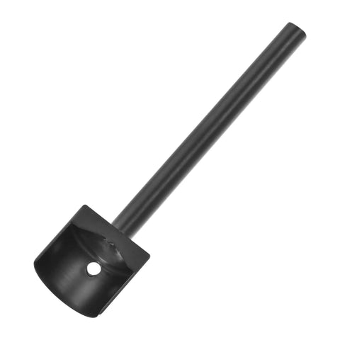 Half Round Leather Edge Punch 25mm Strap End Cutter, rust-resistant tool for crafting belts and wallets, front view