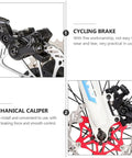 Heavy Duty Pair Of Mechanical Disc Brakes For Mountain And Road Bikes Aluminum Caliper close-up on black mechanical brake caliper.