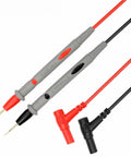 Pro Grade Digital Multimeter Test Probes Kit with Thin Tip Needle Probes 1000V 20A Rated, universal cable wire for diagnostics.
