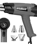 Heavy Duty 1500W Heat Gun Workhorse With Variable Temperature Control 120F To 1200F Dual Airflow Settings And 4 Nozzles