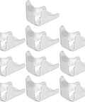 Heavy Duty Steel Shelf Support Clips For Cabinets And File Cabinets 200 Piece Metal Pegs Set Rugged And Rust Resistant shown in rows