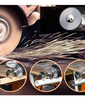 All In One Rotary Tool Cutting Wheel Kit 88-Pc Set With HSS Circular Blades, Diamond Discs cutting wood and metal pipes