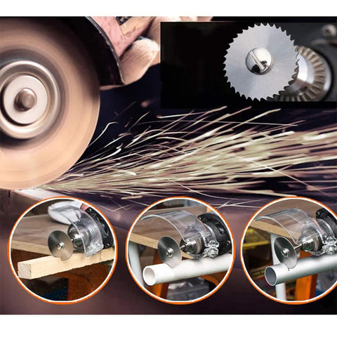 All In One Rotary Tool Cutting Wheel Kit 88-Pc Set With HSS Circular Blades, Diamond Discs cutting wood and metal pipes