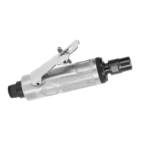 Heavy Duty Air Die Grinder 1/4 Inch Pneumatic Grinding Tool With Speed Regulator 22000 Rpm Zinc Alloy Frame side view with lock switch
