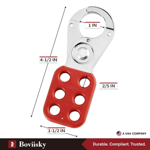 No Nonsense Heavy Duty Lock Out Tag Out Hasp Six Pack Stainless Steel Padlock Assembly Tamper Proof Industrial Control Clasp Built Damn Tough For Your Crew To Lock It Down Right