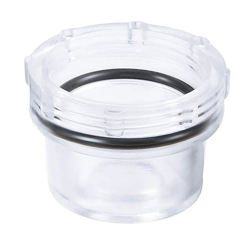 RV Water Pump Strainer Filter 1/2 Inch Twist-On Inlet Outlet With 50 Mesh Stainless Steel Screen, Transparent Bowl For Easy Cleaning