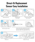 Ford TPMS Sensor Set Of 4 315MHz Replacement For F150 Explorer Fusion 2015 2024 Waterproof Tire Pressure Monitoring System Sensor Fits Lincoln OEM Replacement Direct Fit TPMS Sensors For Ford Lincoln Vehicles 4 Pack installation diagram