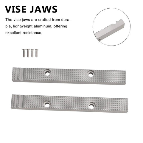 Replacement Vise Jaw Set For Old USA 6 And A Half Inch Reversible Gray Vices Fits Craftsman And Columbian Models