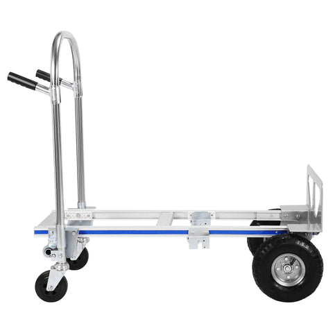 Hella Sturdy 2 In 1 Utility Dolly Converts To Folding Hand Truck For No Sweat Moving Loads Up To 800 Pounds Heavy Duty Wheeled Cart with smooth rollers.