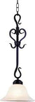Buckingham Mini Pendant Light In Matte Black Finish With White Marbleized Glass 1 Light Traditional Style Ceiling Fixture
