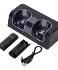 Dope Dual Charging Dock For Game Controllers Fast Safe Dual Charge Station With Two Independent Docks Charge Two Remotes At Once Black