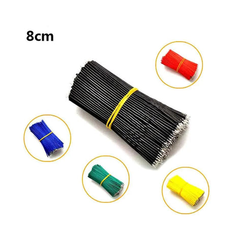 120 Piece 24AWG Tin Plated Breadboard Jumper Wires Set 8 Cm Fly Wires For Prototyping And Soldering Tin Conductor Cables