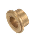 Eight Piece Bronze Oilless Flanged Sleeve Bearing Set 8mm x 12mm x 8mm Self Lubricating Bushing For Machinery Maintenance Free Low Noise Wear Resistant Corrosion Resistant Gold Finish, angled view