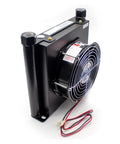High Flow 25 Liters Per Minute Hydraulic Oil Cooler And Radiator Heat Exchanger For Aluminum Alloy Air Cooler 3 MPa Pressure 24V DC