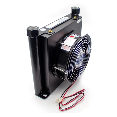 25 Liters Per Minute Hydraulic Oil Cooler With Aluminum Alloy Radiator And Heat Exchanger, 1.35 KW Cooling Capacity, side view