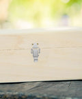Stainless toggle latch on a wooden case, showcasing dual spring design for Two Pairs Stainless Steel Spring Toggle Latches With Dual Spring Design For Suitcases Wooden Cases Toolboxes And Outdoor Work Heavy Duty Drawer Locks That Stay Closed And Resist Damage In Harsh Conditions
