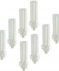 Ten Pack 32W CFL Plug In Light Bulbs GX24Q 3 4 Pin 865 6500K Daylight White Triple Tube Replaces Major Brands