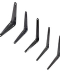 Heavy Duty L Shape Shelf Brackets In Carbon Steel For Wall Mounted Shelves Kitchen Bath Storage, 4 to 14 Inch Sizes